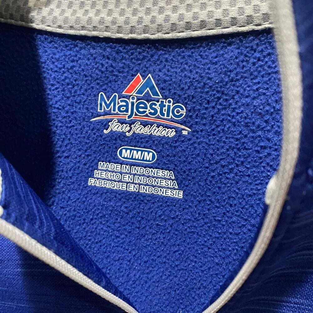 Chicago Cubs 2015 Postseason Majestic 1/4 Zip Pullover Women’s M 0099 - Picture 4 of 5